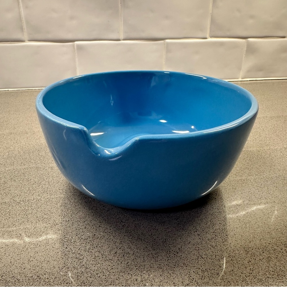 Gorky Gonzalez Quinones Blue 6" Bowl Original Pottery Guanajuato Mexico